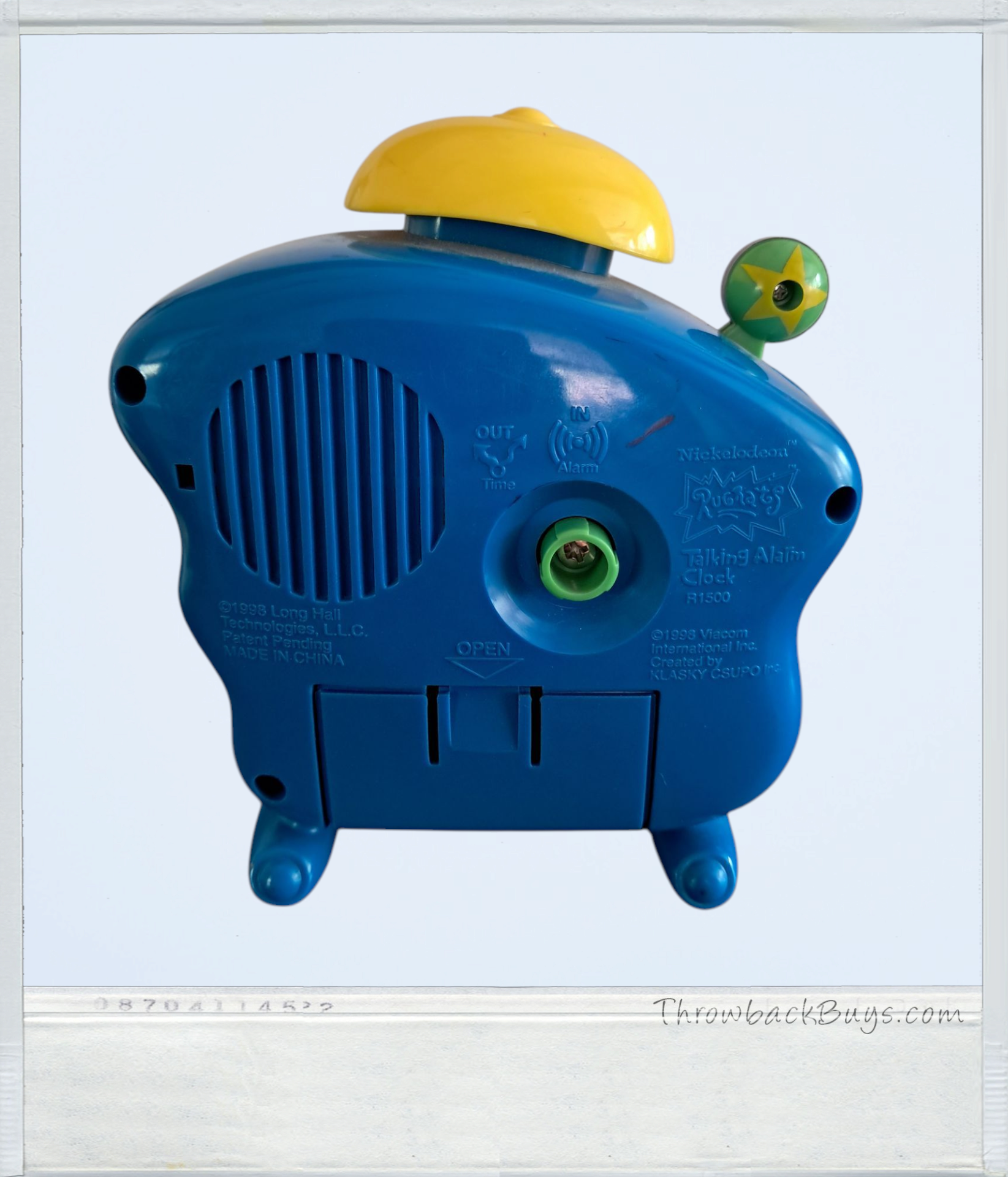 1998 Rugrats Nickelodeon Talking Alarm Clock