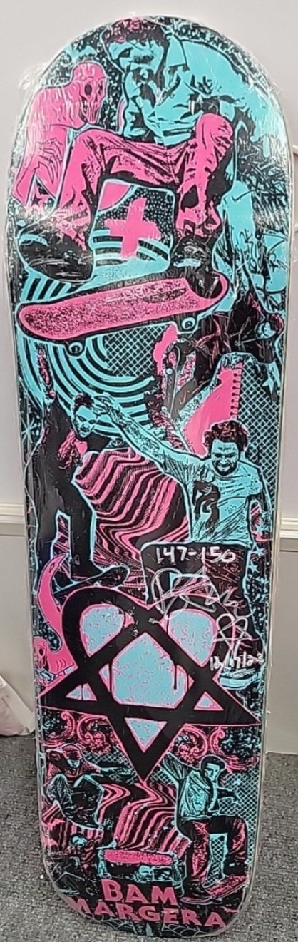 Bam Margera Spookala Autographed Skateboard Deck Limited Edition 147/150