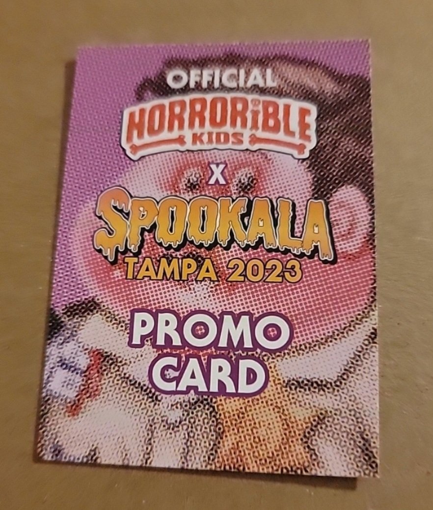 Horrorible Kids Durable Dewey Spookala 2023 Promo Card Scream Mark Pingitore