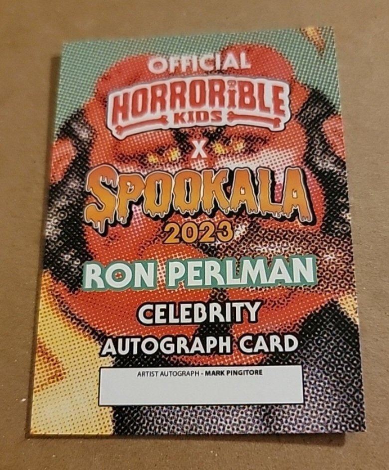 Horrorible Kids Red Ron 2023 Spookala Tampa Mark Pingitore Card Hellboy