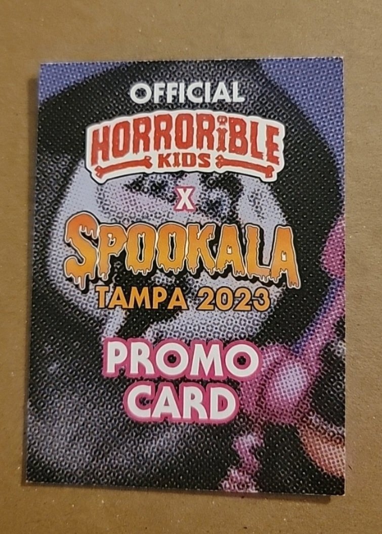 Horrorible Kids Ghostface Chase 2023 Spookala Tampa Mark Pingitore Card