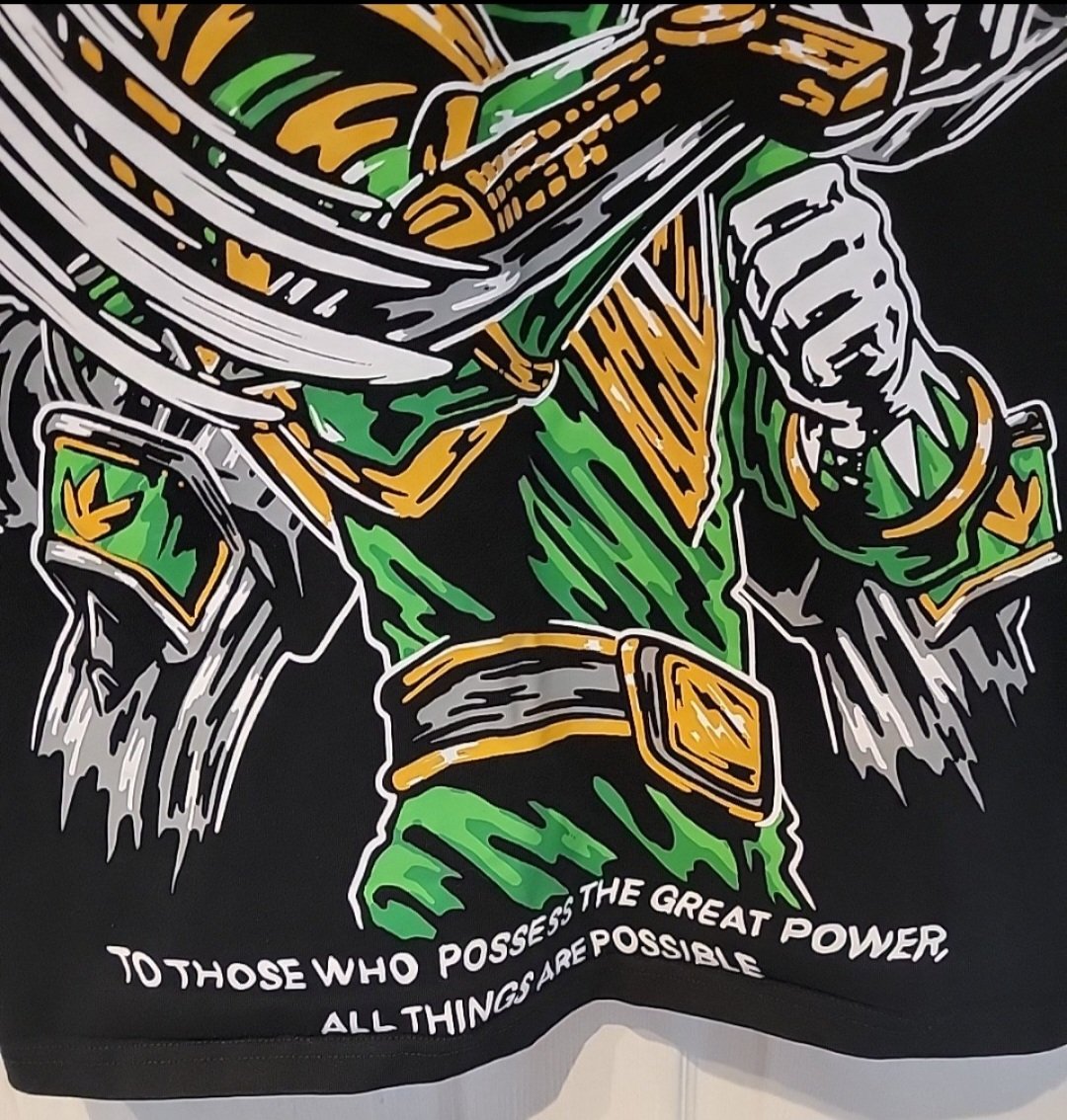 Power Rangers Green Ranger Strike Collective Shirt Men's Size Small