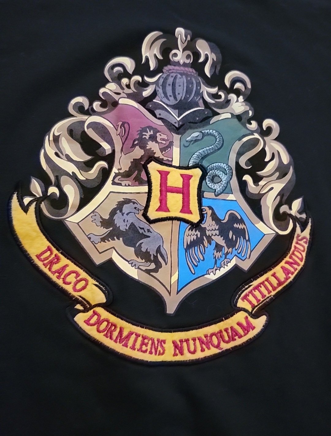 Harry Potter Universal Studios Womens Shirt Size Small Embroidered 3/4 Sleeve
