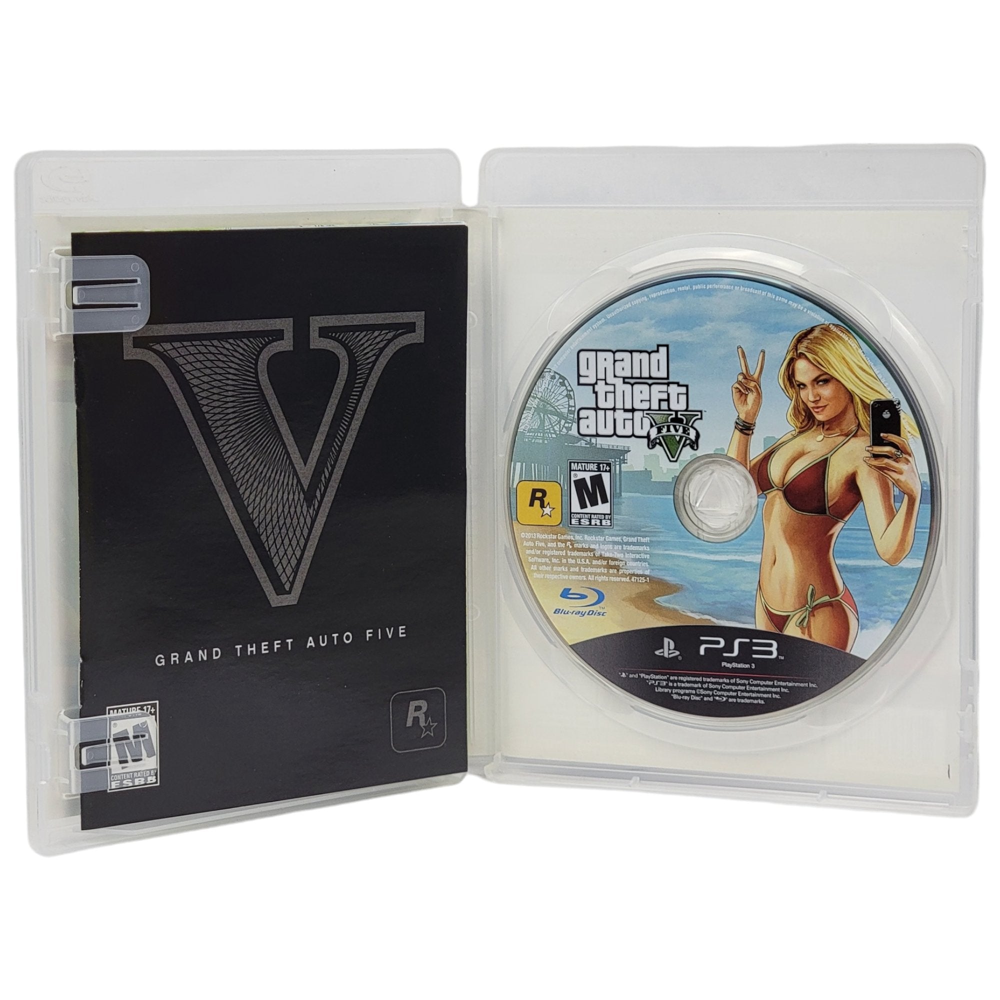 Grand Theft Auto V Sony Playstation 3 Game 2013 TESTED / WORKS - 3