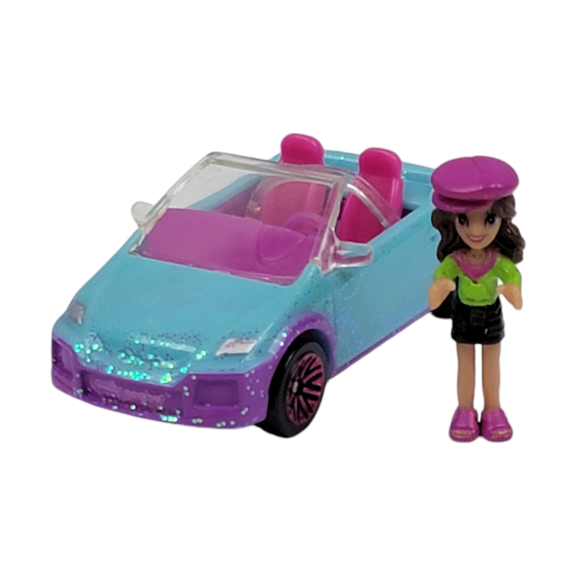 Polly Pocket Polly Wheels Ski Purple #24 - Mattel 2007 - 1