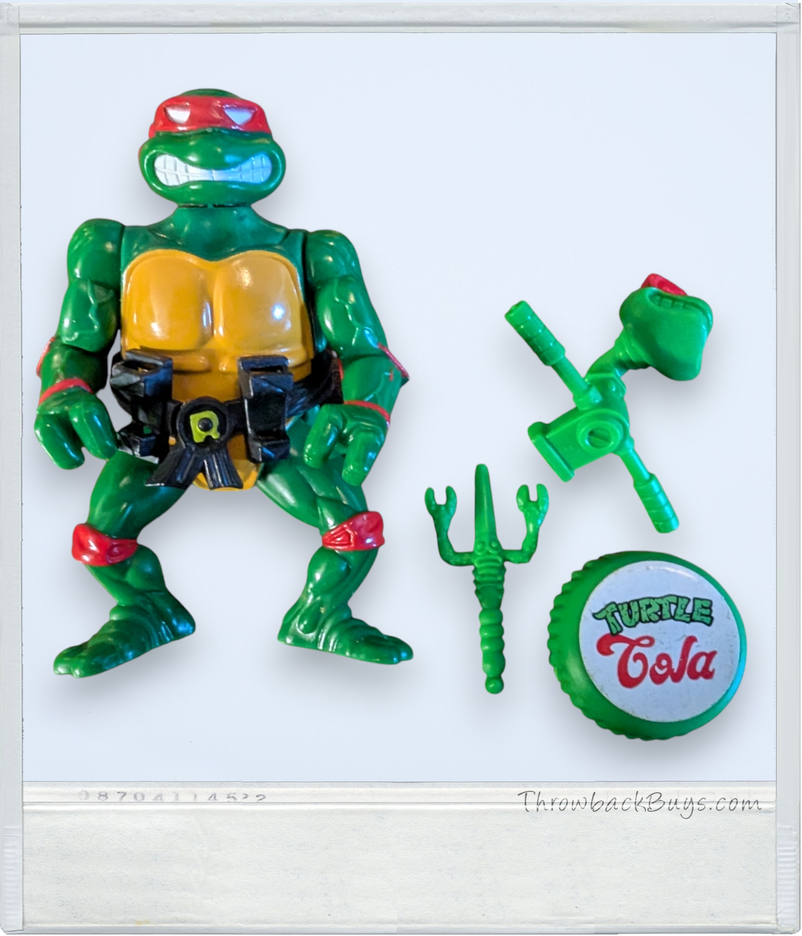 1991 - TMNT Action Figure - Head Droppin' Raph (Complete) - 1