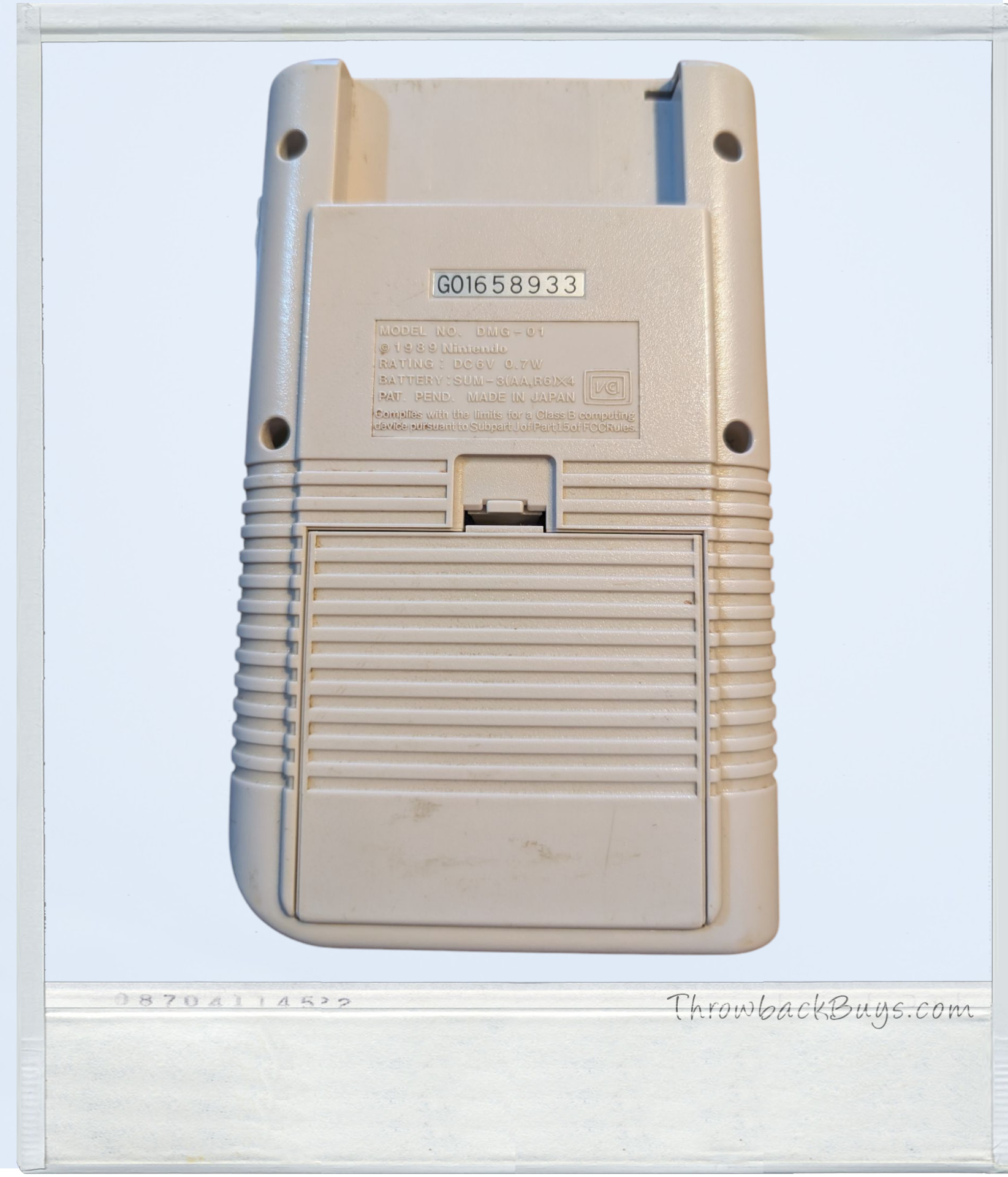 1989 - Original Gameboy DMG-01 w/ one free game (REFURBISHED) - GREY
