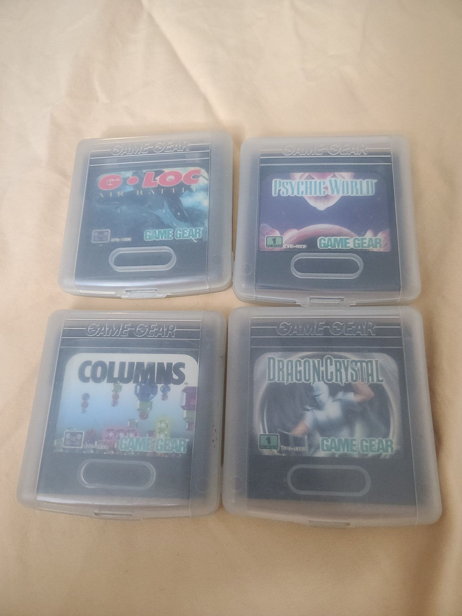 1991 - 4 Sega Gamegear games with cases