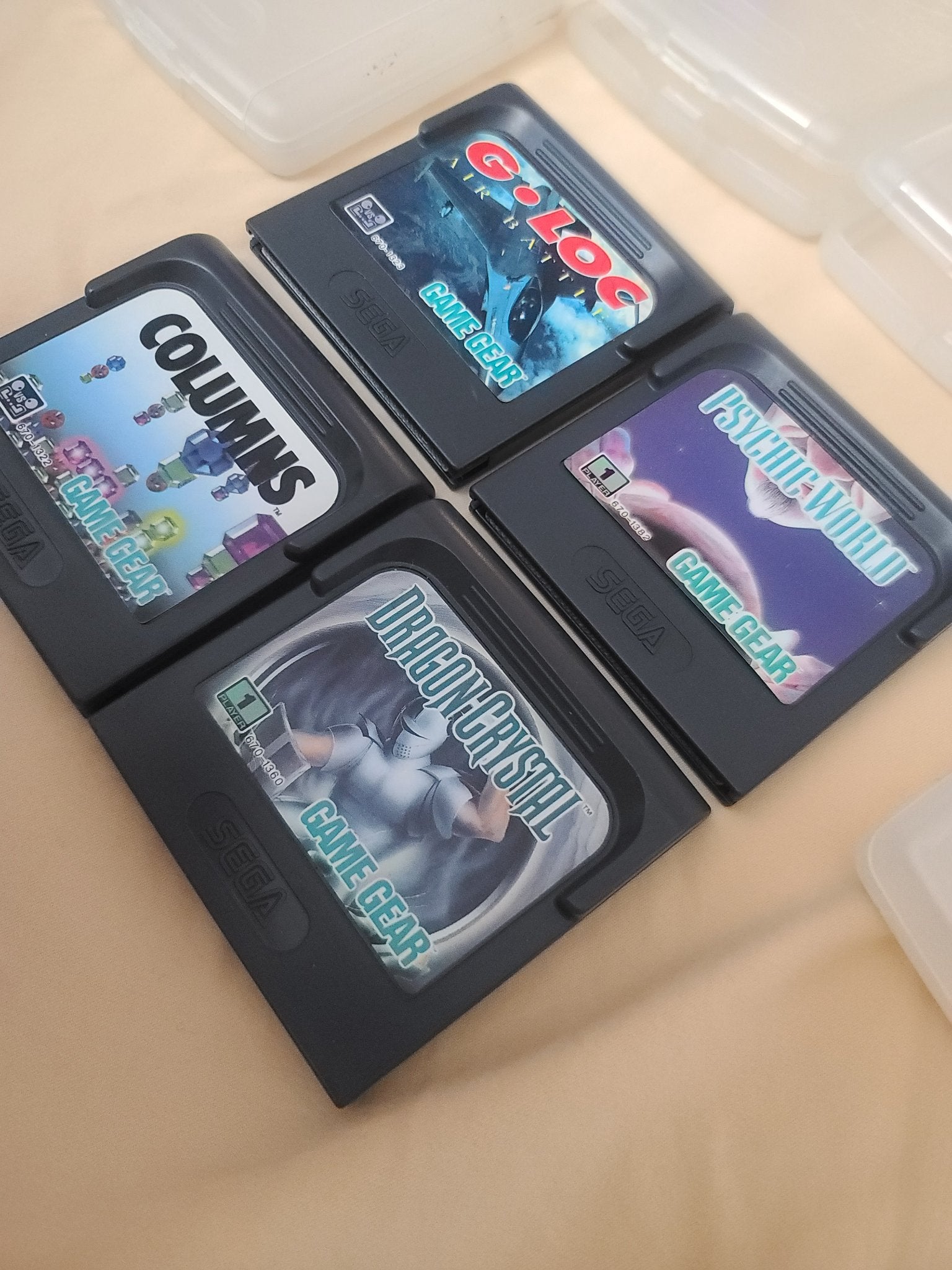 1991 - 4 Sega Gamegear games with cases