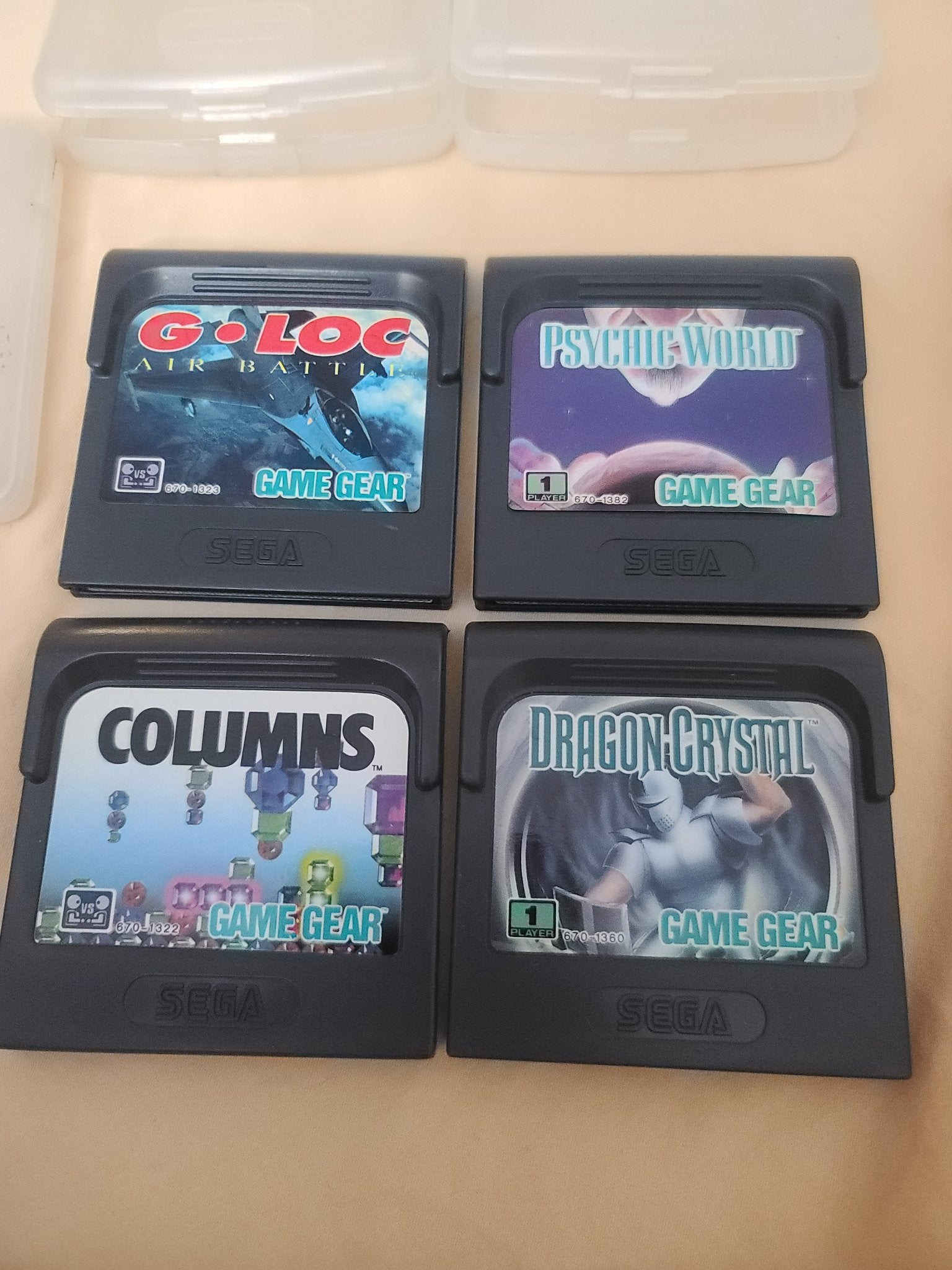 1991 - 4 Sega Gamegear games with cases