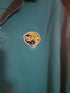 Jacksonville Jaguars Vintage Logo Teal Golf Polo Shirt Men's Size XL Embroidered