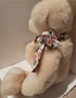 Vintage Victoria's Secret Gund Plush Teddy Bear Pink Floral Bow 1992