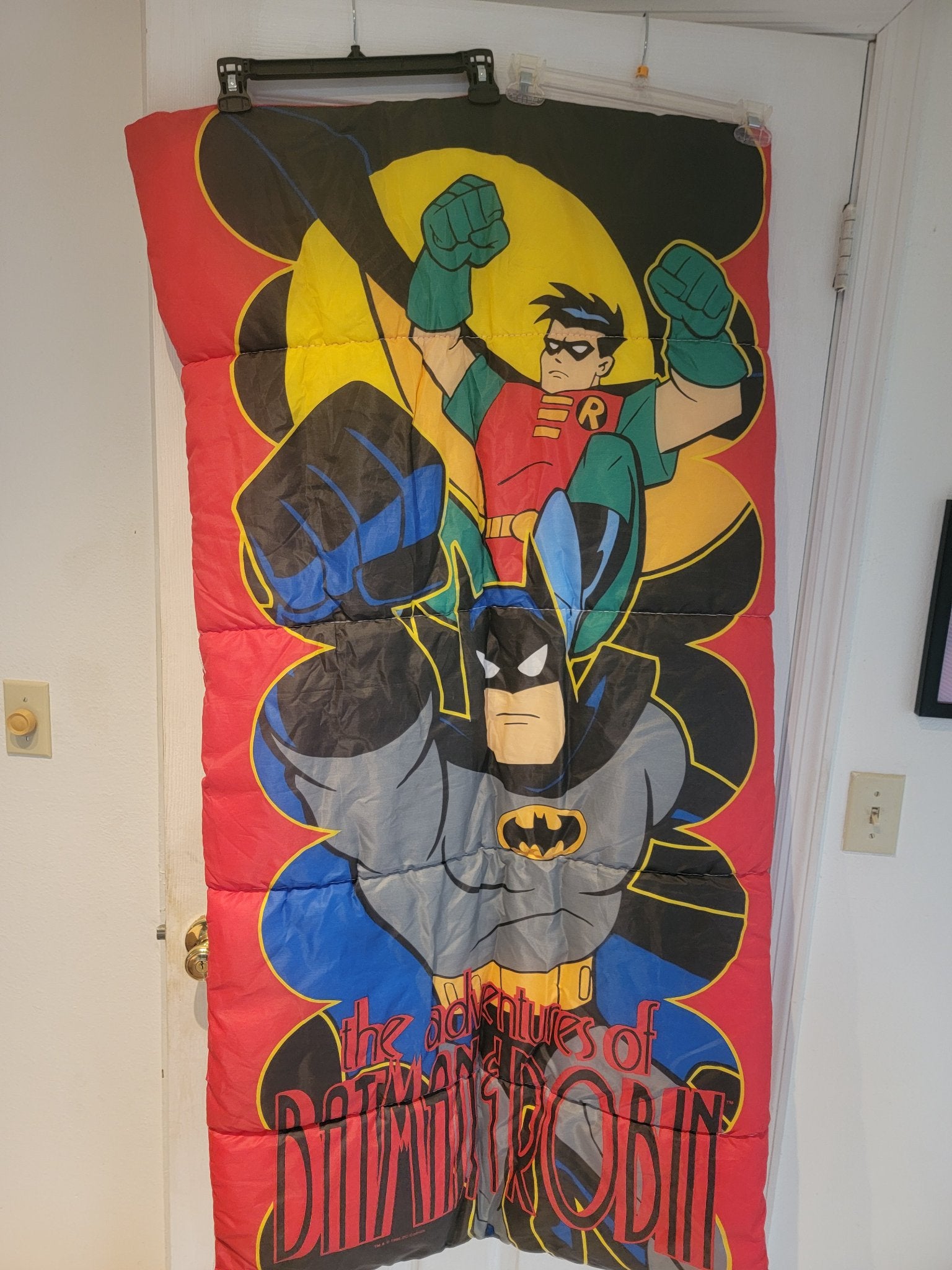 Vintage 1995 Adventures Of Batman And Robin Sleeping Bag DC Comics
