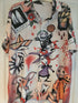 Halloween Horror Themed Inspired Tattoo Art Men's Shirt Size 1XL