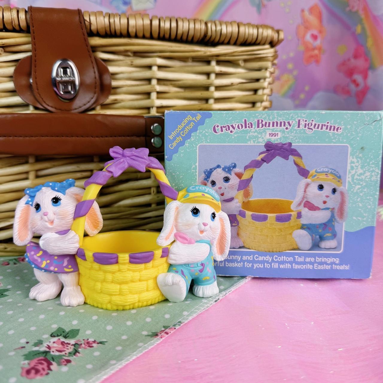 Crayola Bunny Trinket Dish with Original Box – 1991
