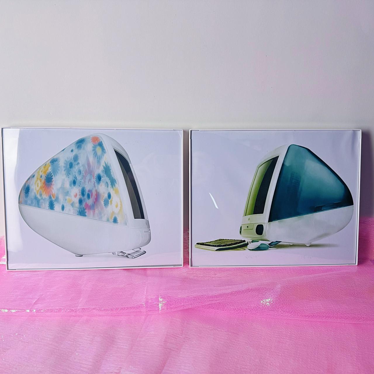 Framed Set of iMac Prints – Vintage-style 8x10” Wall Art