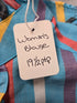 Vintage woman's blouse size 10 multi color