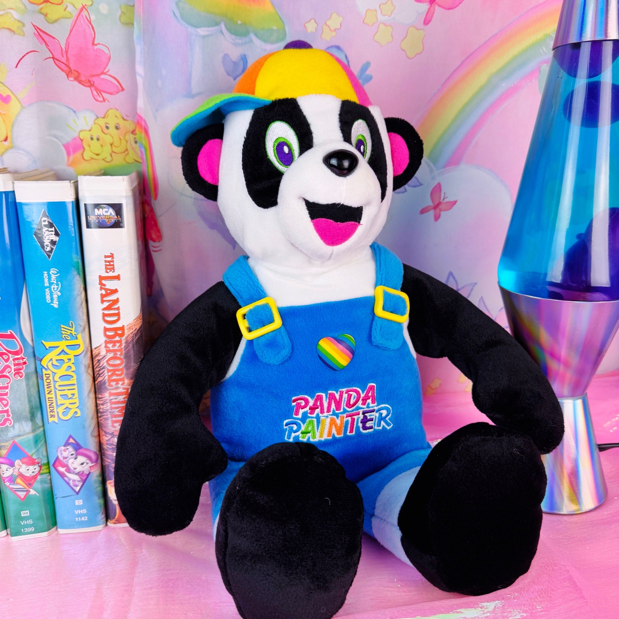 Lisa Frank Panda Painter Plush – 18” Jumbo Beans