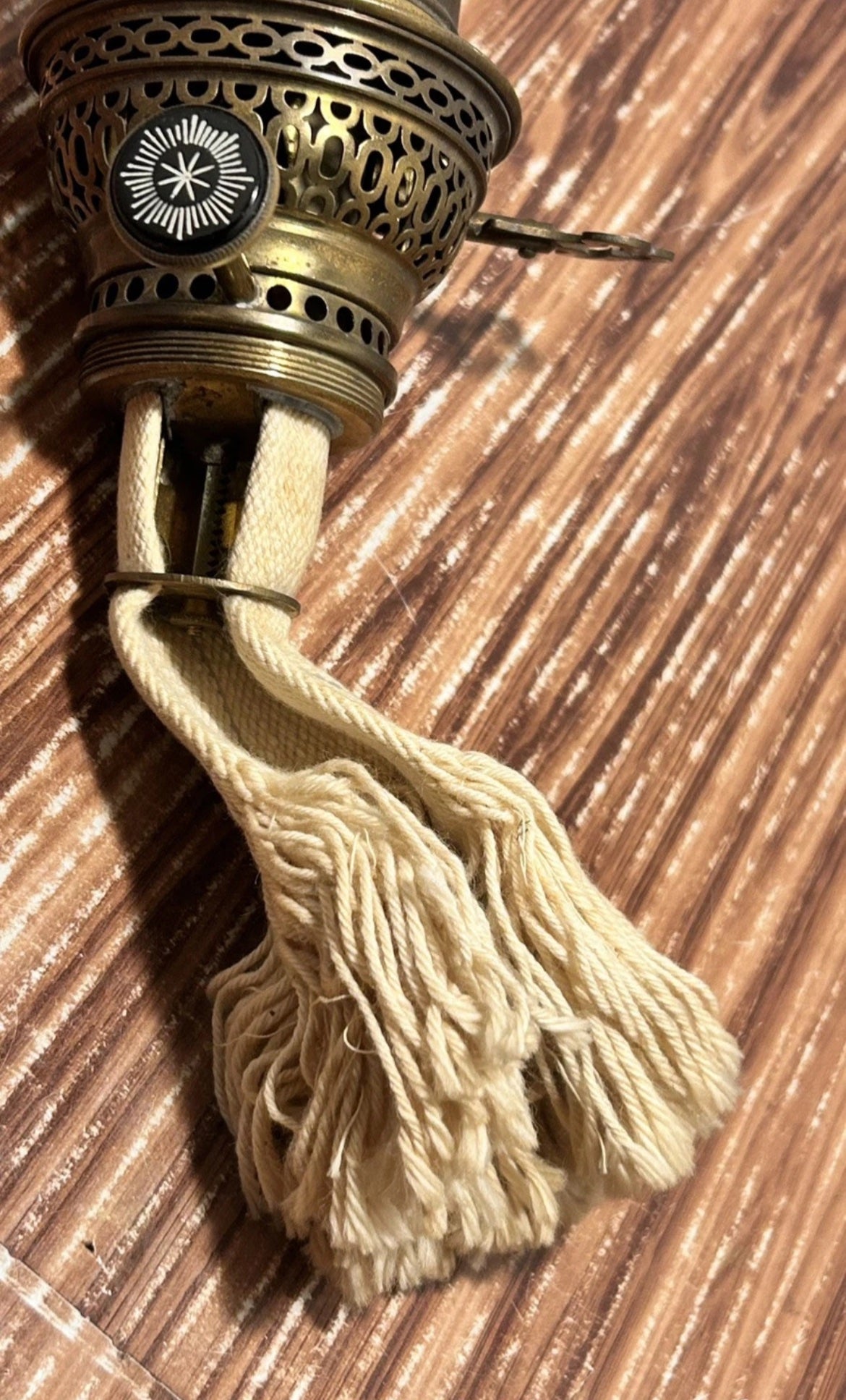 German Hasag Kronos Brass Key Lift Burner for Kerosene Oil Lamp Parts Vintage #3