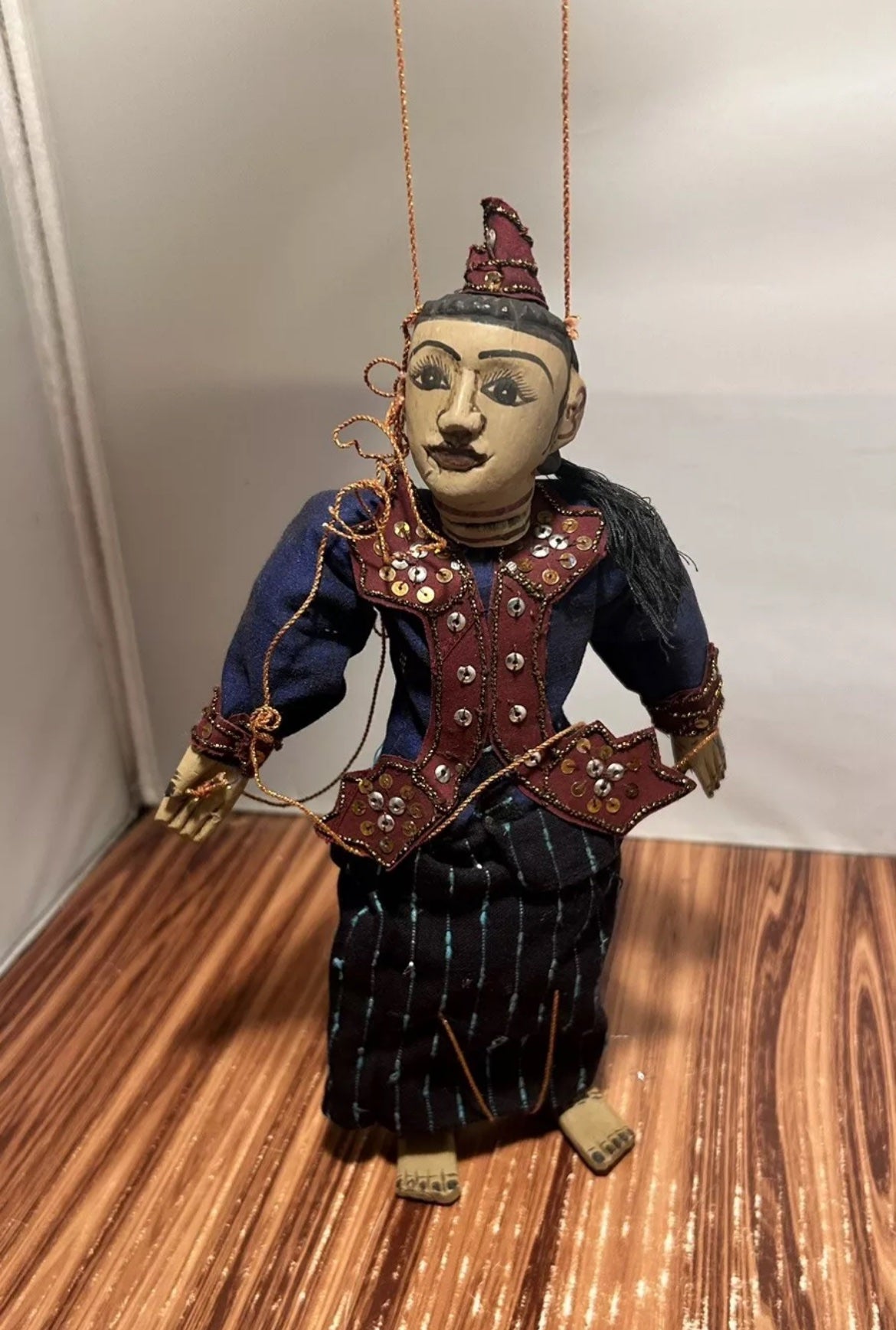 Vintage Nat Marionette 10” Inches South East Asia