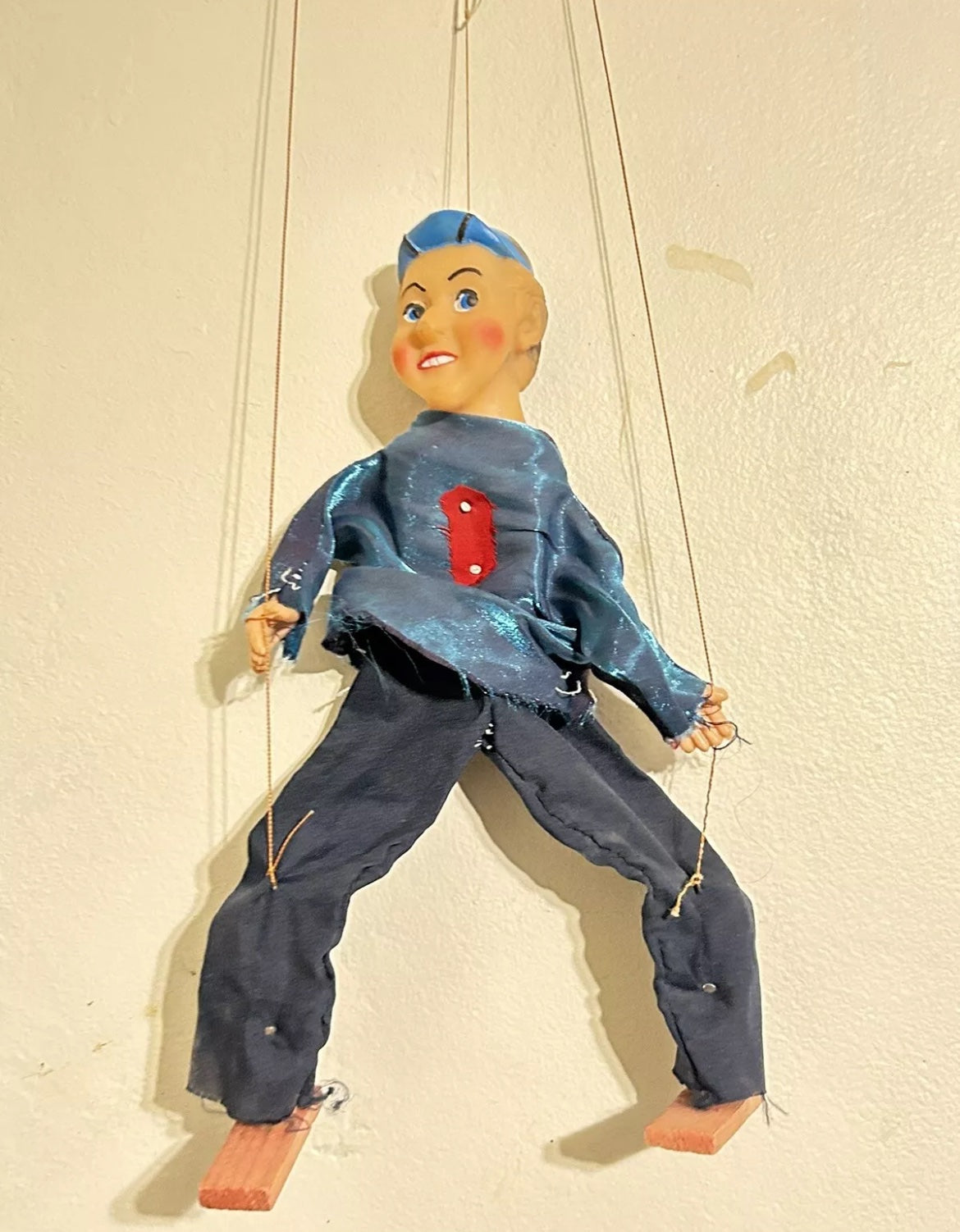 KIKO El Chavo Del Ocho Marionette Puppet 12” Tall Vintage