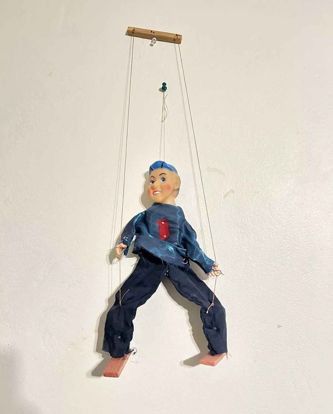 KIKO El Chavo Del Ocho Marionette Puppet 12” Tall Vintage