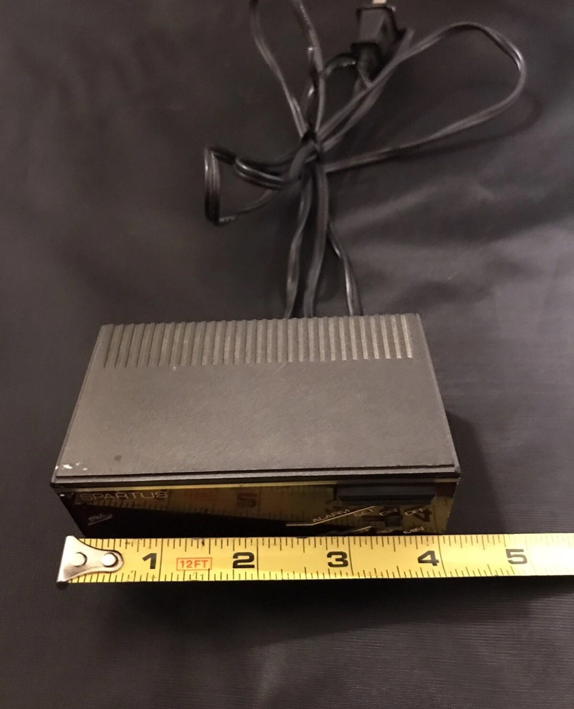 Vintage SPARTUS Red LED Digital Alarm Clock 1970s 4” Inches