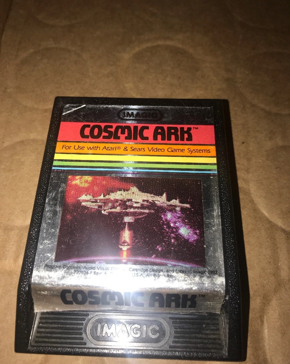 Cosmic Ark (Atari 2600, 1982) Game Only