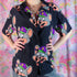 Chuck E. Cheese Button Up Shirt – Cartoon Print Adult Unisex Small