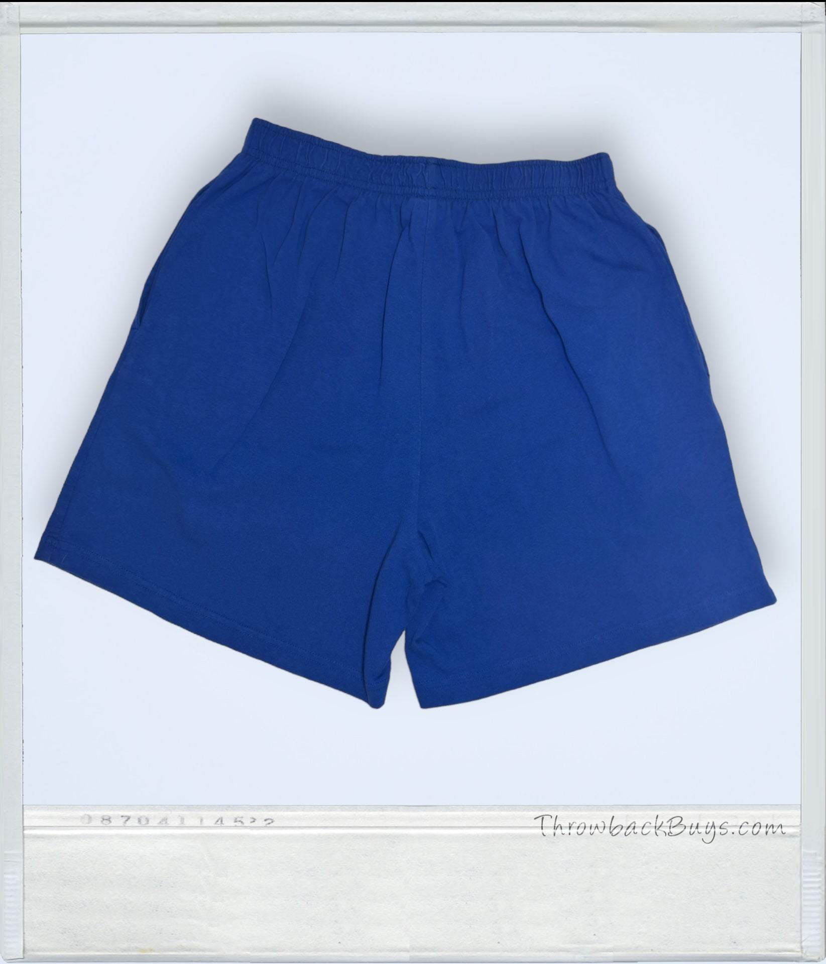 Vintage - Pro Spirit Blue Cotton Athletic Shorts Women's