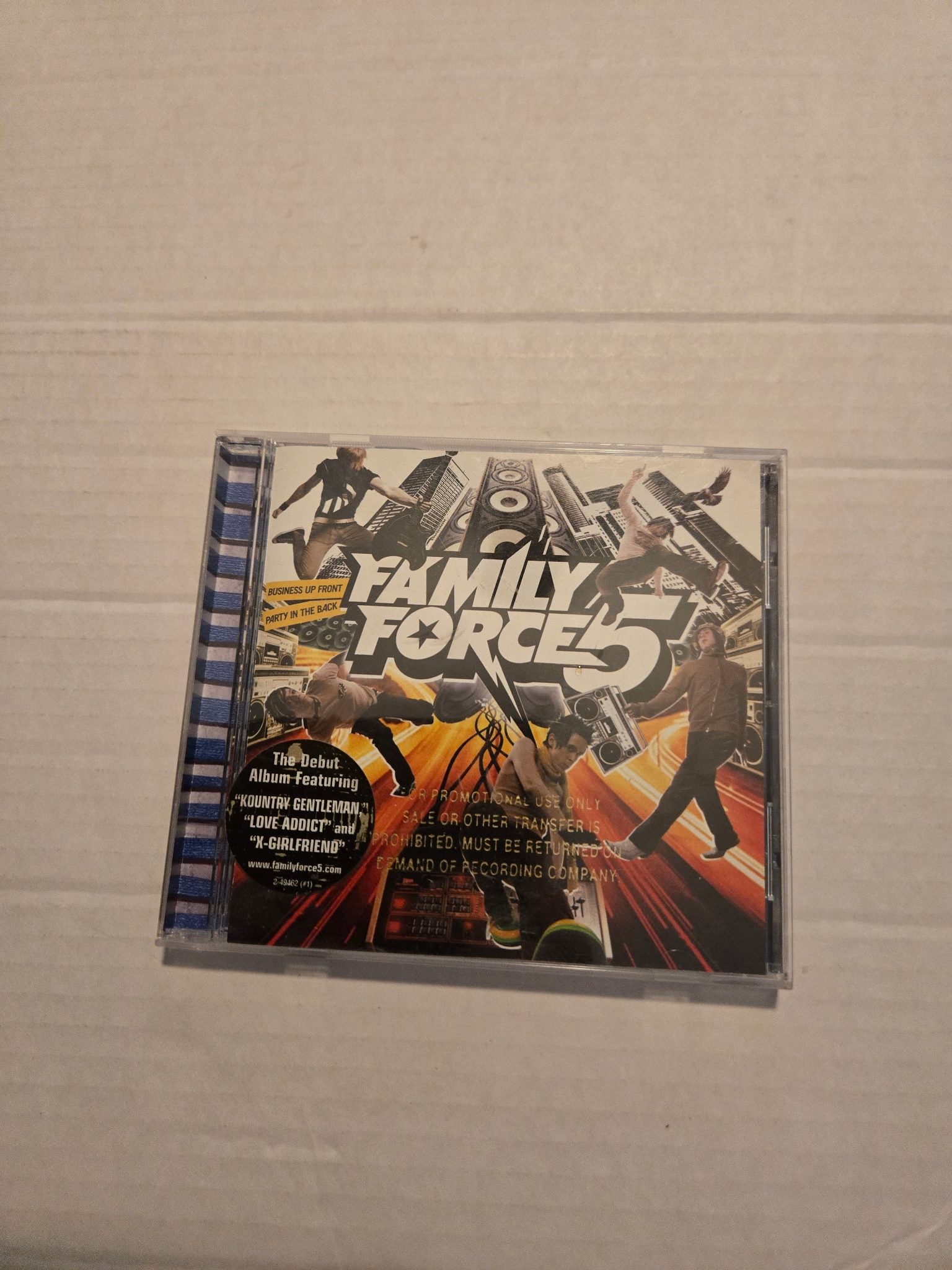 Family Force 5 Business Up Front Party In The Back Promotional CD
