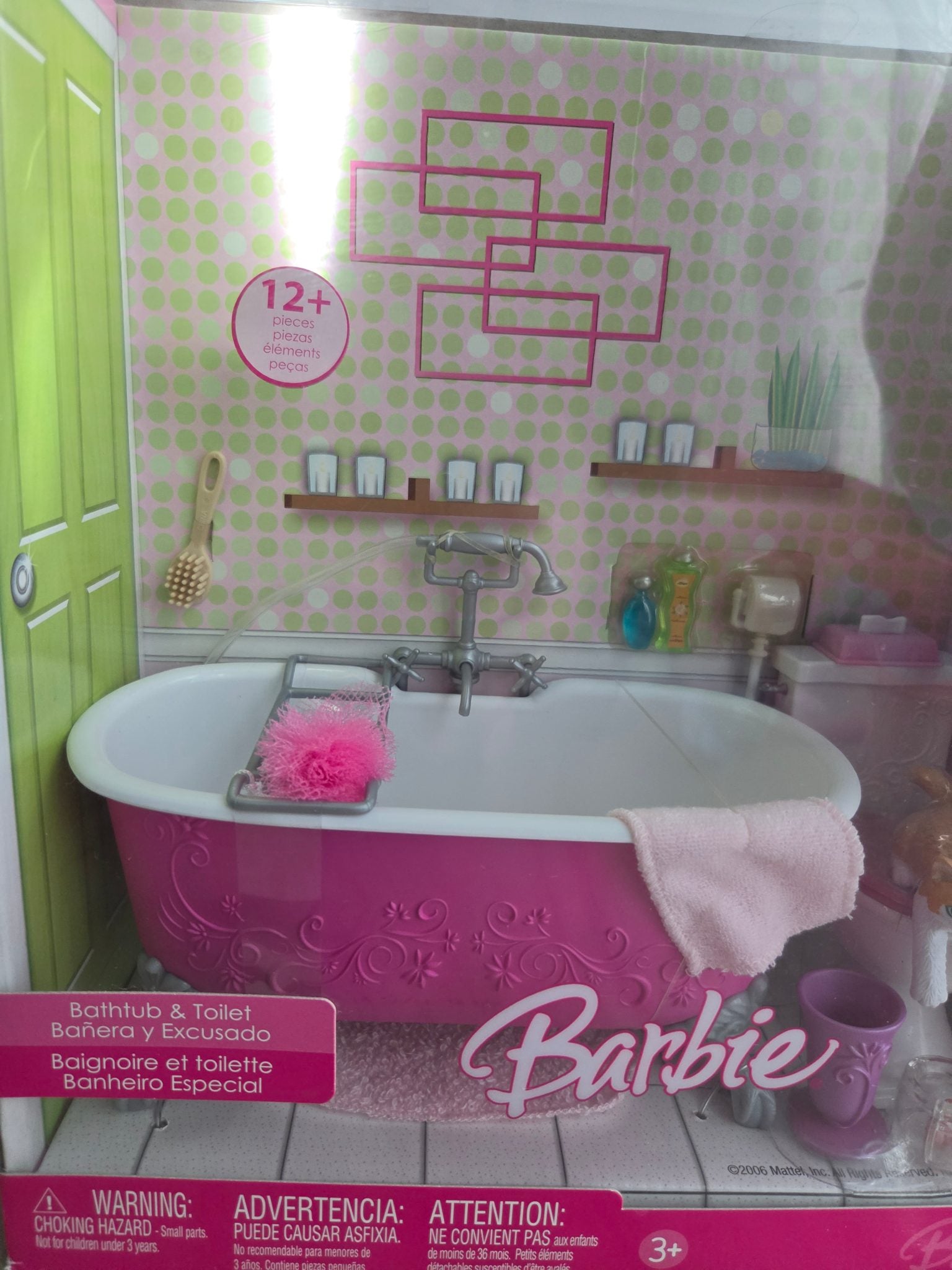 Barbie Bathtub and Toilet 2006 Mattel