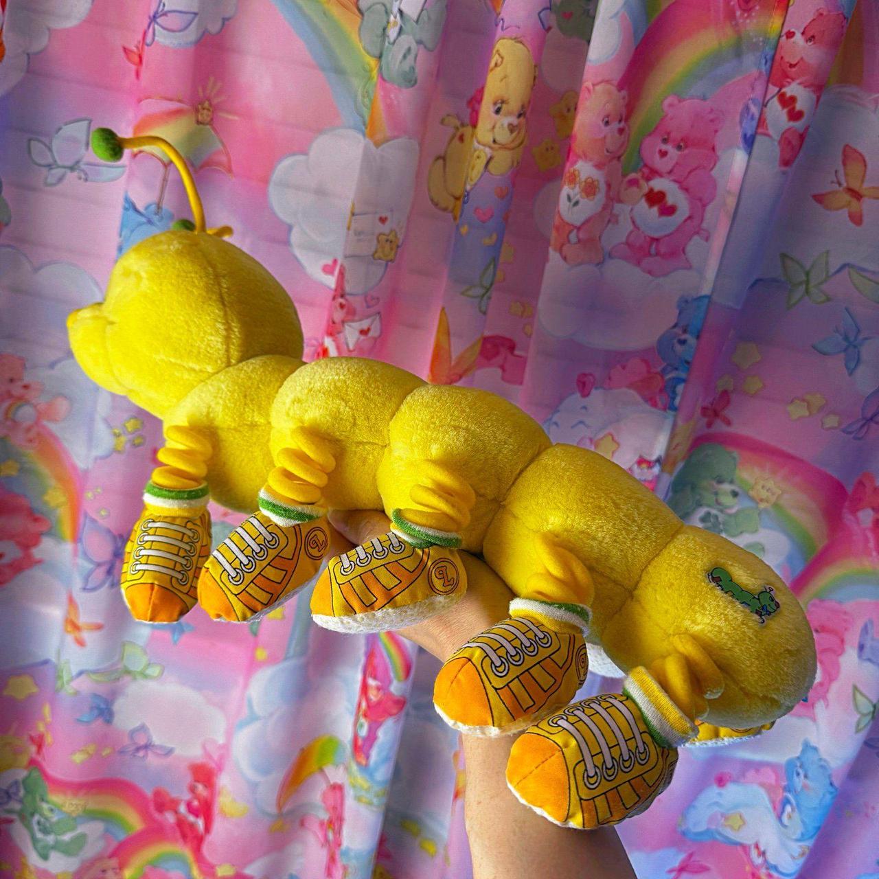 Vintage 90s Lotsa Legs Caterpillar Plush - Yellow