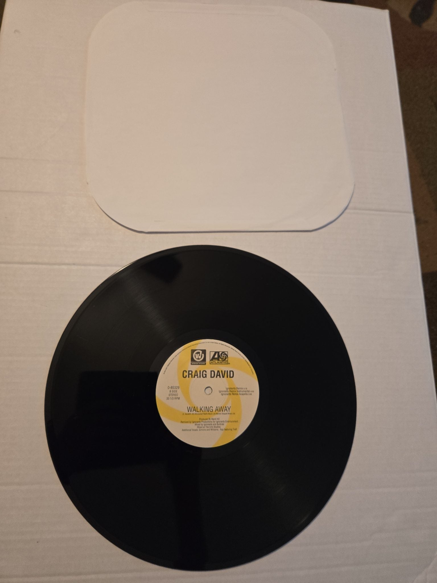 Craig David 12” Walking Away Vinyl