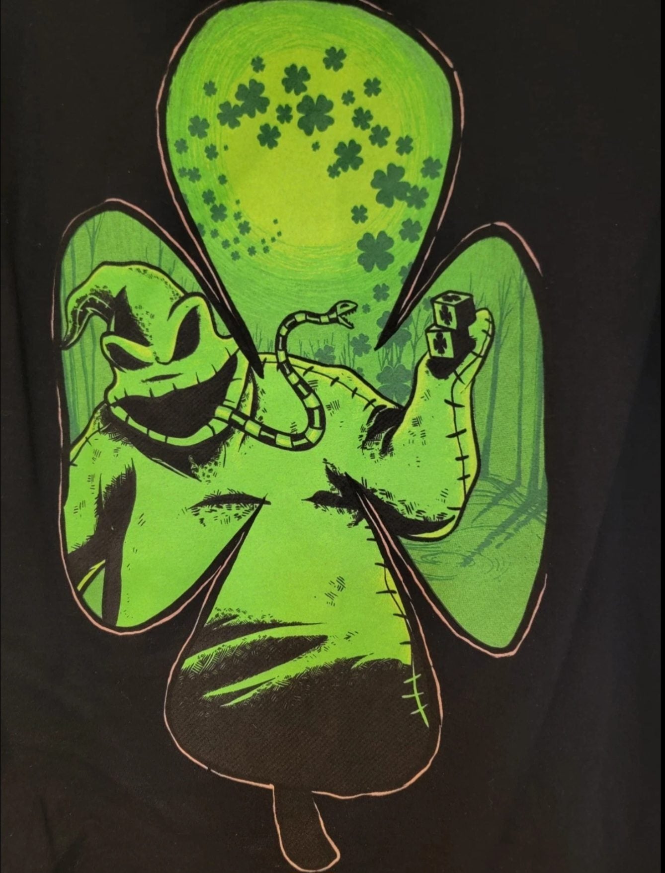 The Nightmare Before Christmas Oogie Boogie St. Patricks Shirt Size Small
