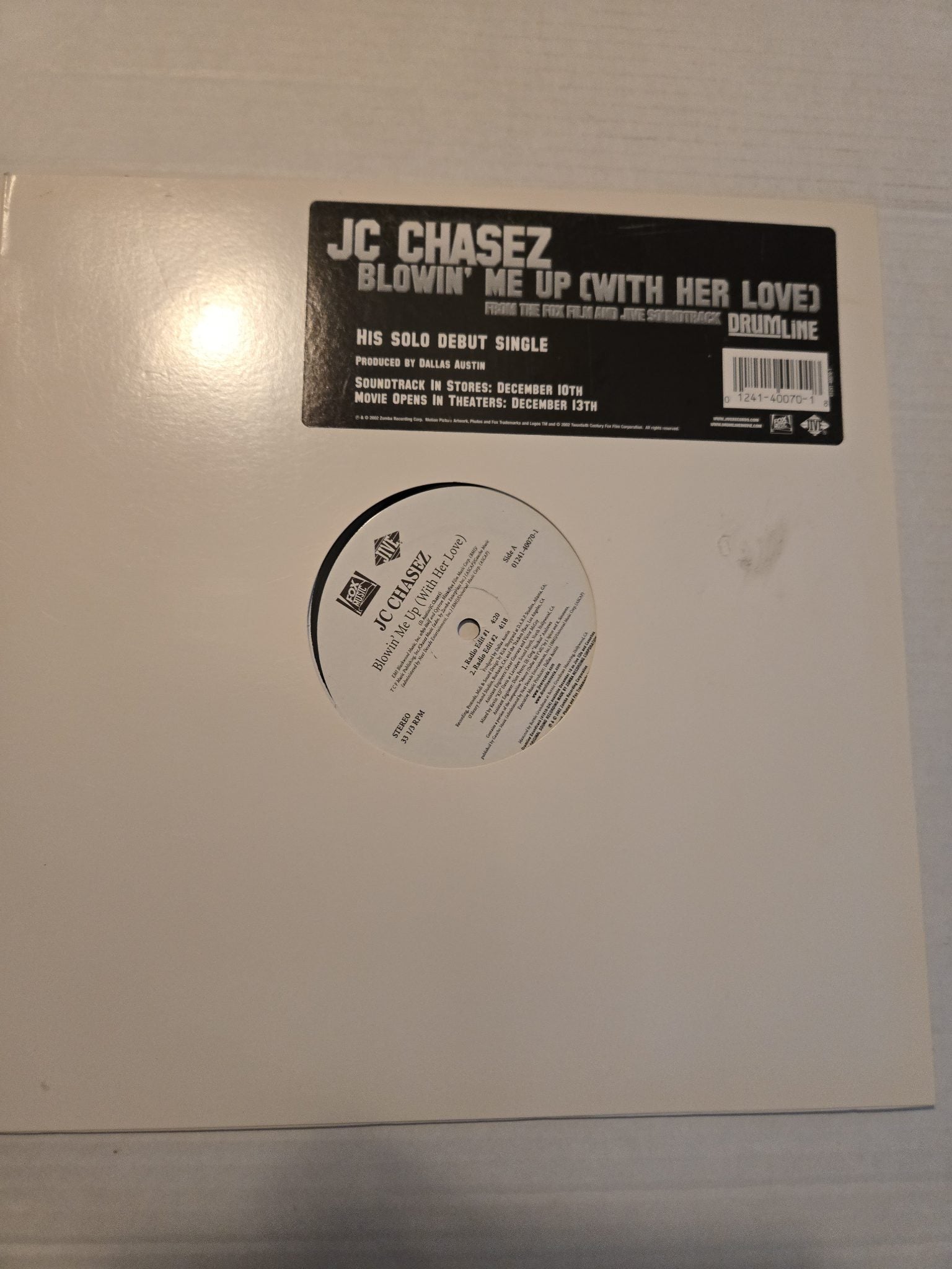 JC Chasez Blowin' Me Up (With Her Love) 12" Vinyl