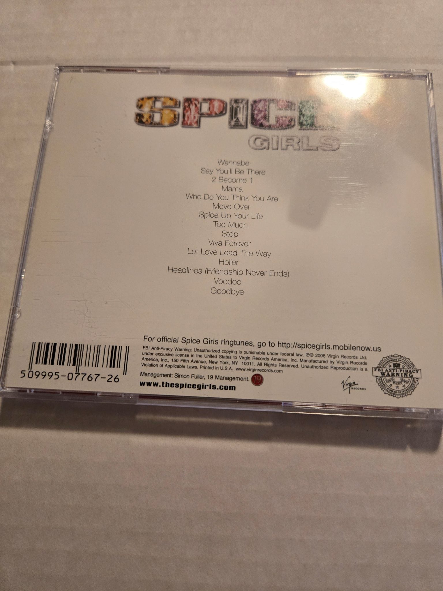 Spice Girls Greatest Hits CD