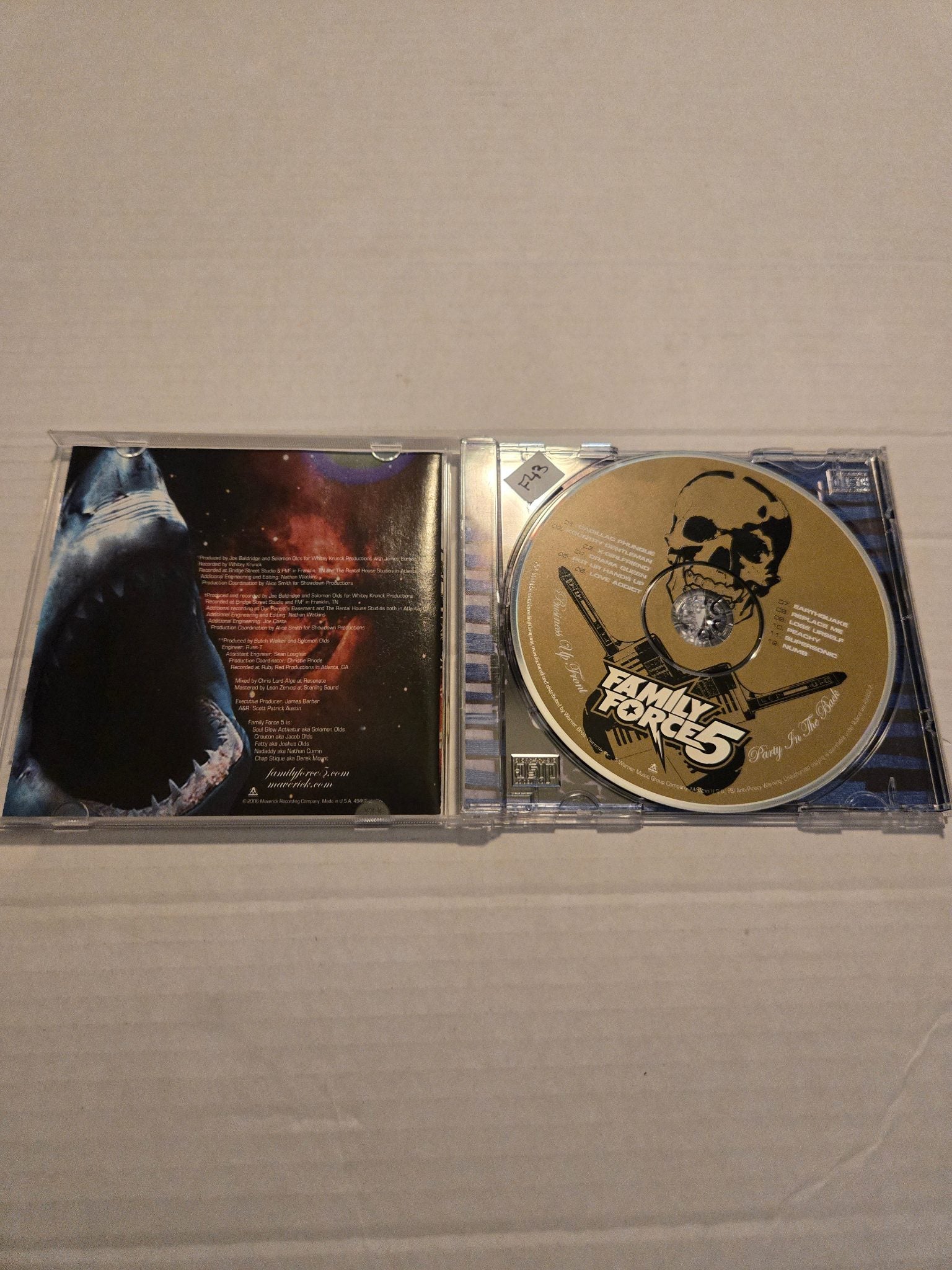 Family Force 5 Business Up Front Party In The Back Promotional CD