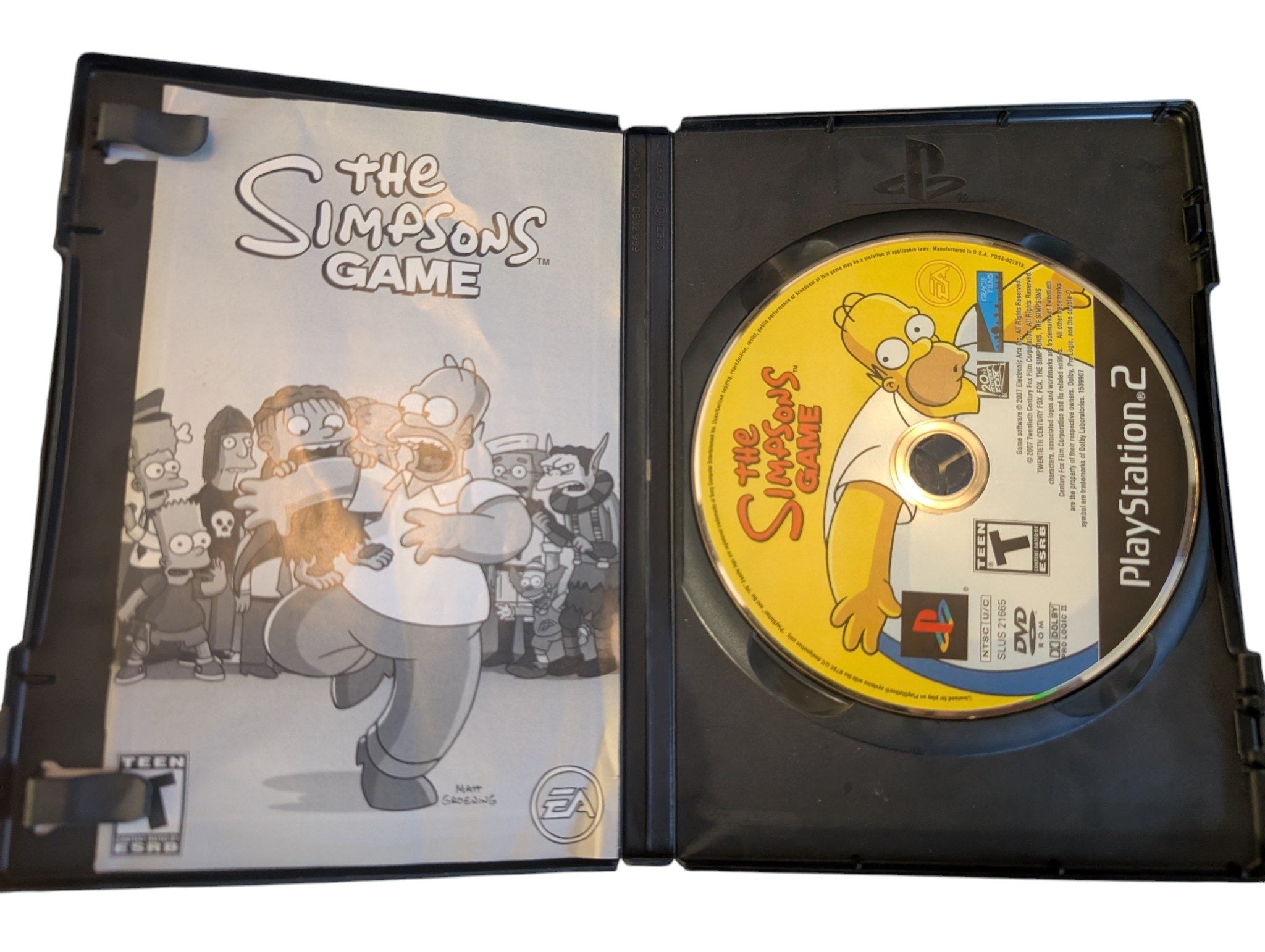 The Simpsons Game - Complete in Box (CIB) - Playstation 2 (PS2) - 2007 - Tested/Works