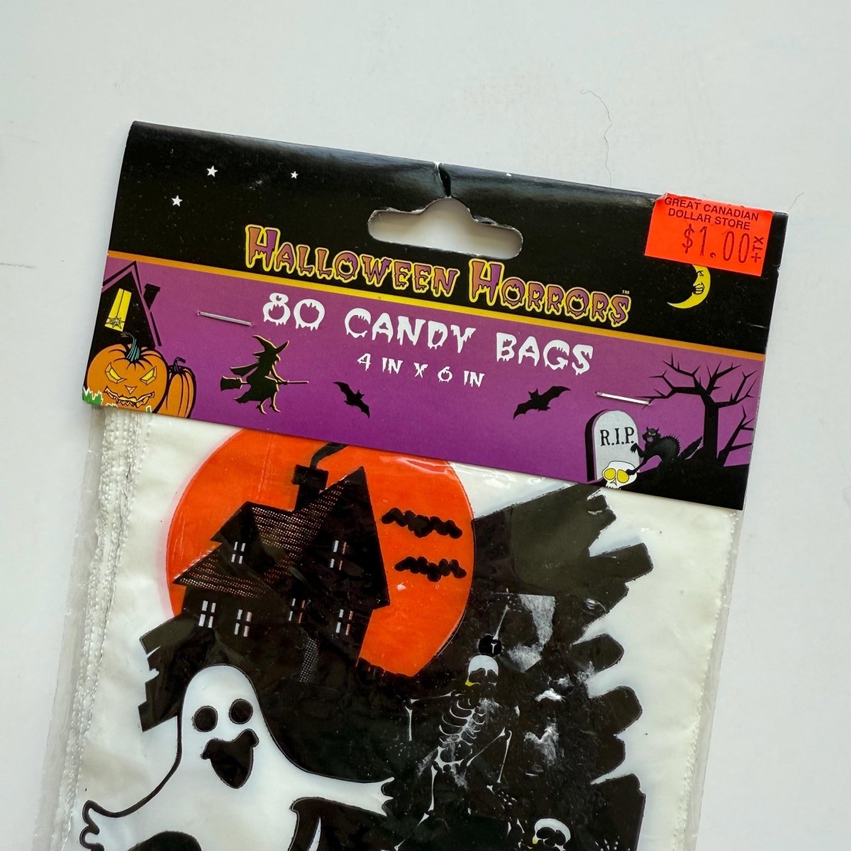 80 Halloween Trick or Treat Candy Bags Pumpkin Ghost Haunted House - Halloween Candy Bags - ThrowbackBuys - NostalgicEpisodes
