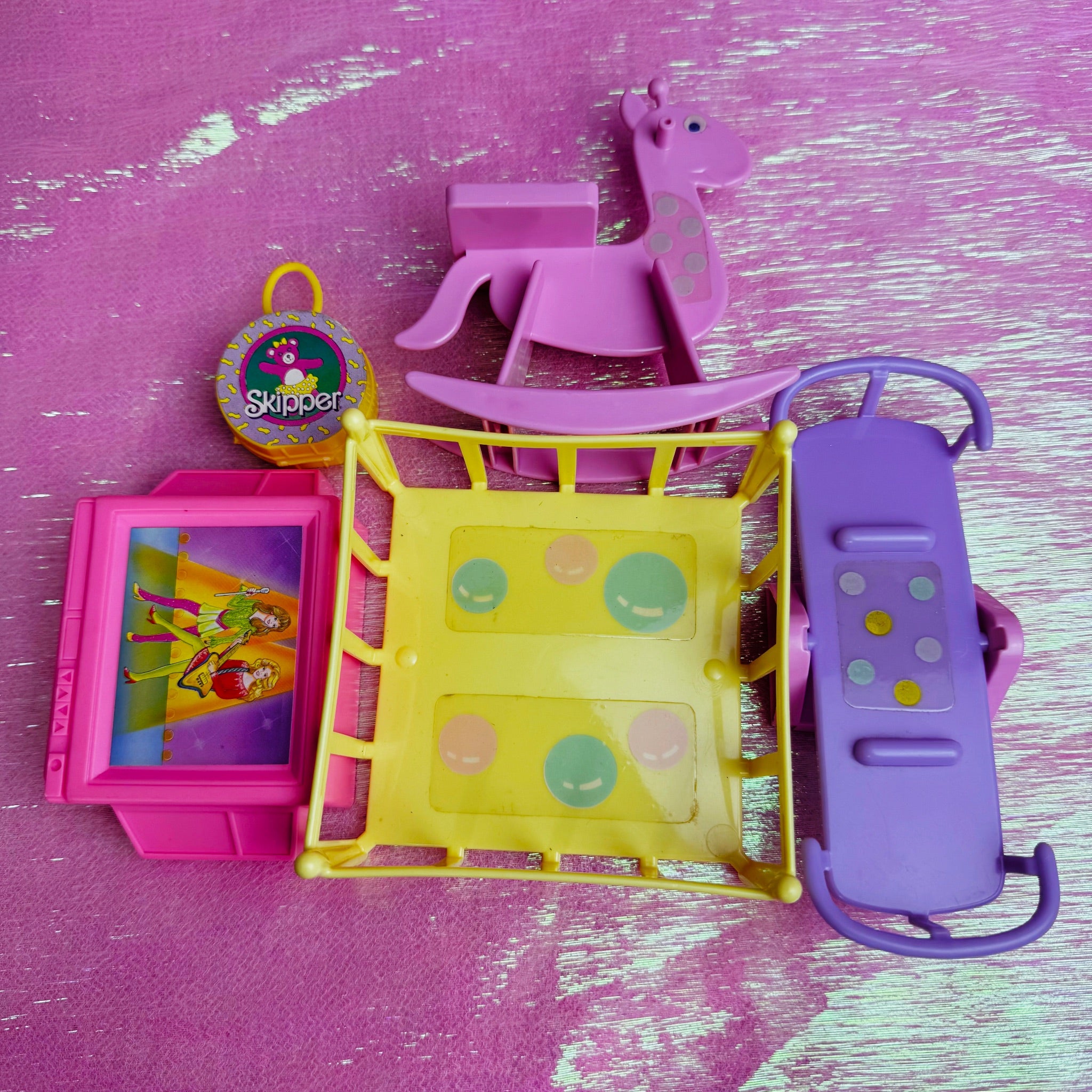 Vintage 1980s Barbie Furniture & Accessories Lot