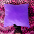 Vintage Y2K Purple Smiley Face Throw Pillow