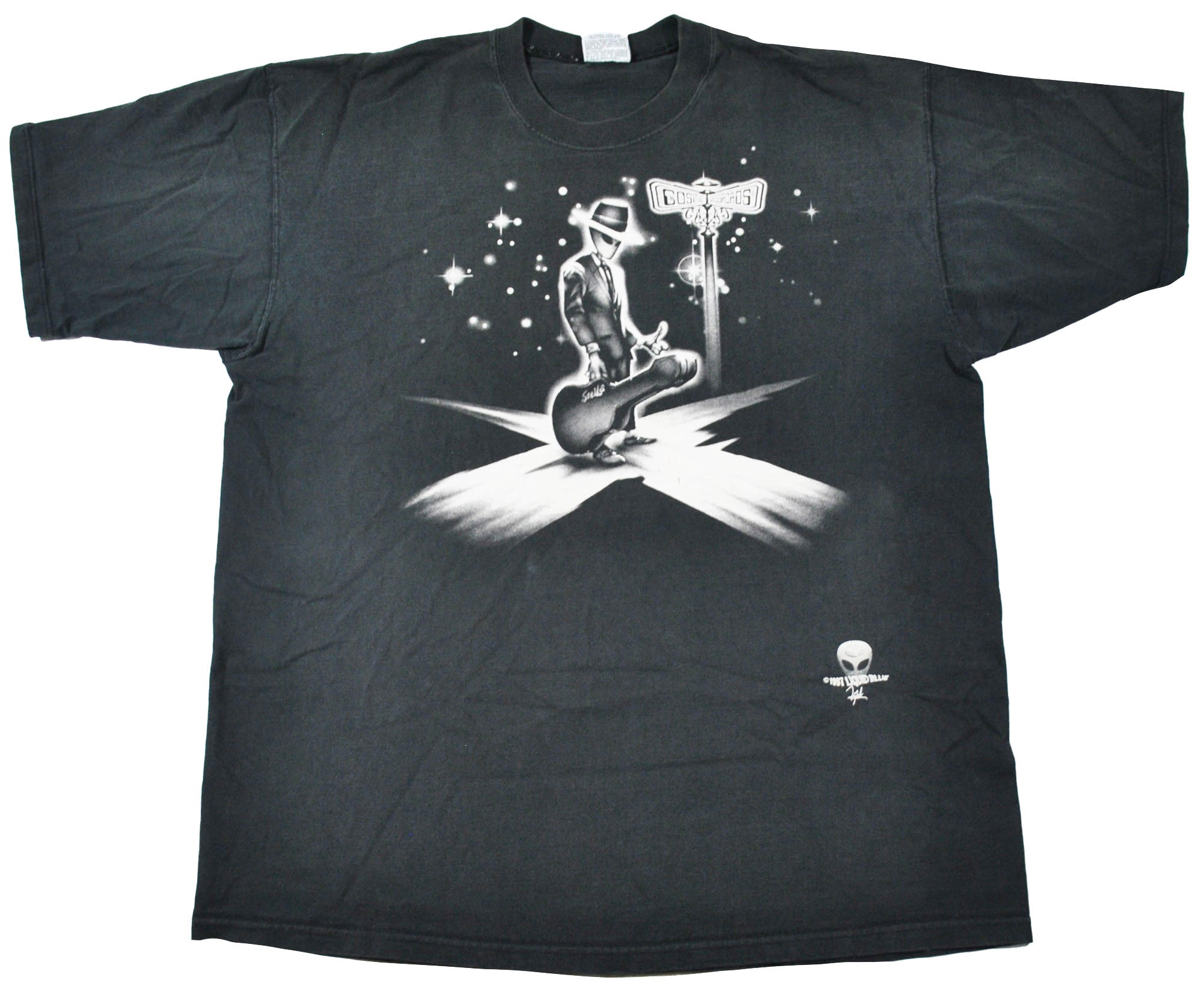 1997 - Liquid Blue: Alien Cosmic Crossroads Band Shirt - Unisex XL