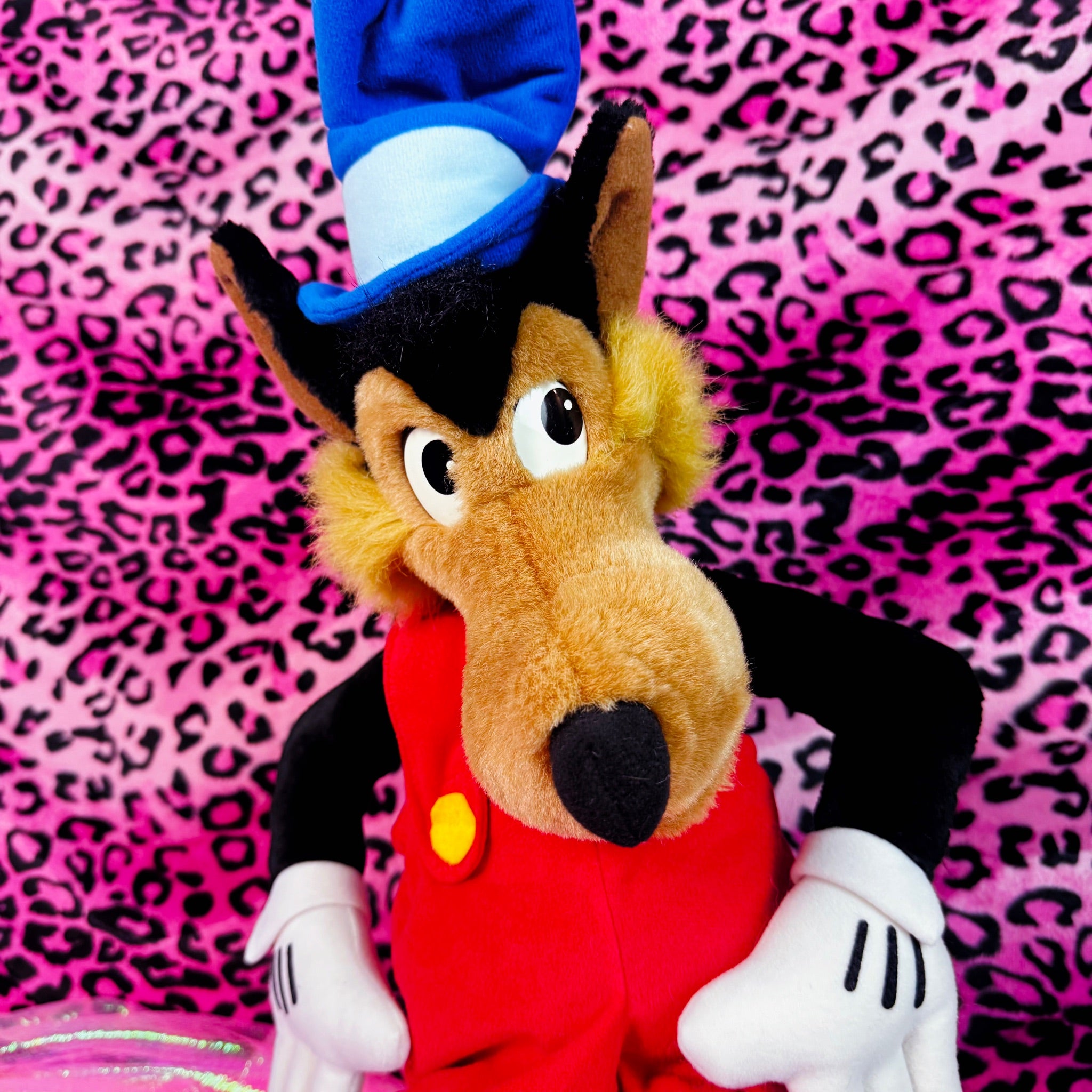 Vintage 90s Disneyland Big Bad Wolf Plush - 22” Disney Toy