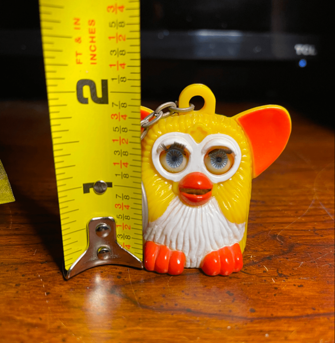 90's Knockoff McDonald's Furby Talking Keychain Yellow Works - Collectible Toys - ThrowbackBuys - Furby Queen