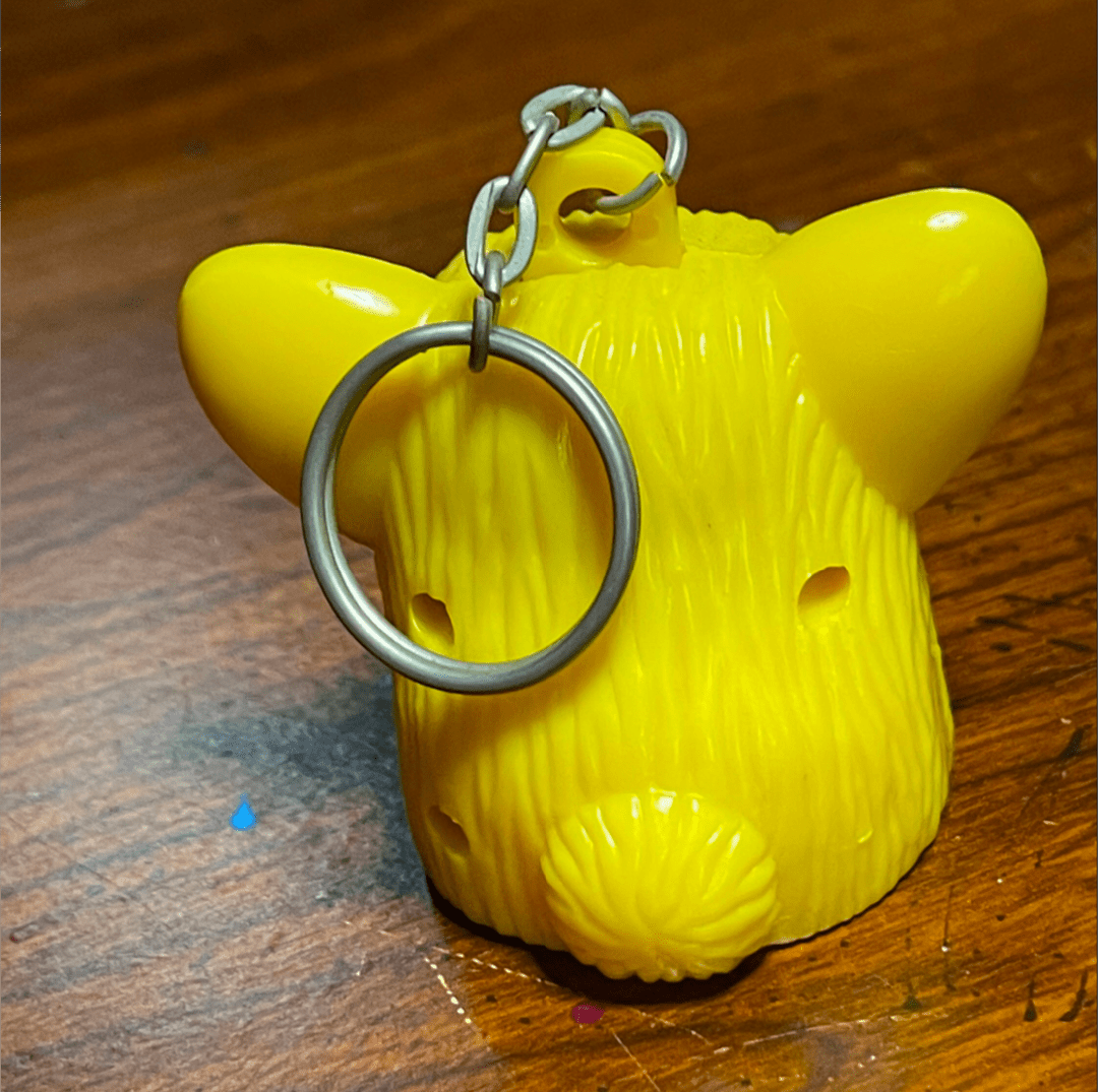 90's Knockoff McDonald's Furby Talking Keychain Yellow Works - Collectible Toys - ThrowbackBuys - Furby Queen