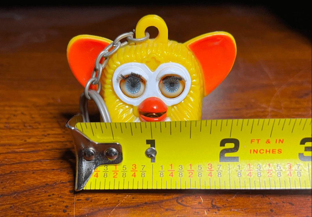 90's Knockoff McDonald's Furby Talking Keychain Yellow Works - Collectible Toys - ThrowbackBuys - Furby Queen