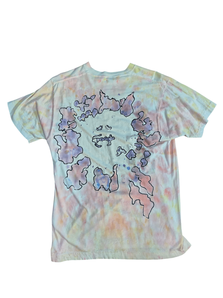90s Painted Sun Tie - Dye Shirt - T-Shirts - ThrowbackBuys - Shiznit