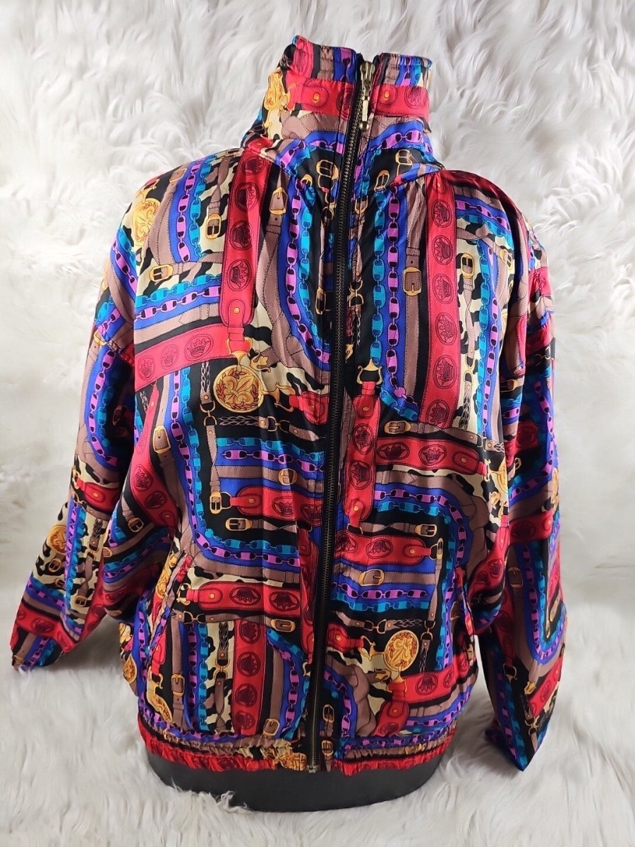 90s/80s - Funky Colorful EVR Windbreaker Jacket Large - Jackets - ThrowbackBuys - The Thrifty Gypsyy Shop