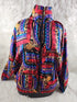 90s/80s - Funky Colorful EVR Windbreaker Jacket Large - Jackets - ThrowbackBuys - The Thrifty Gypsyy Shop